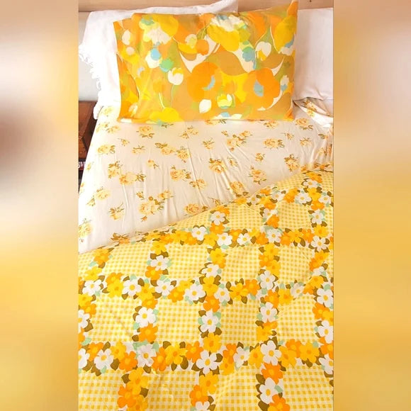 Vintage Single /Twin 3pc Bedding Curation