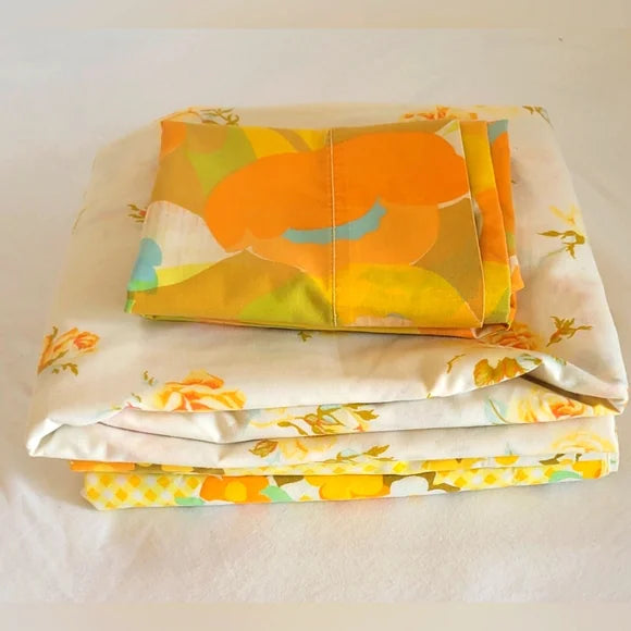 Vintage Single /Twin 3pc Bedding Curation