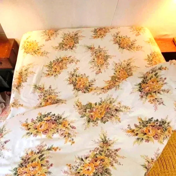 VINTAGE Single/Twin sz Bedding Set. 3pc