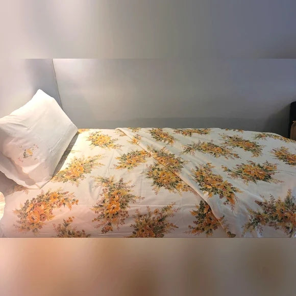 VINTAGE Single/Twin sz Bedding Set. 3pc