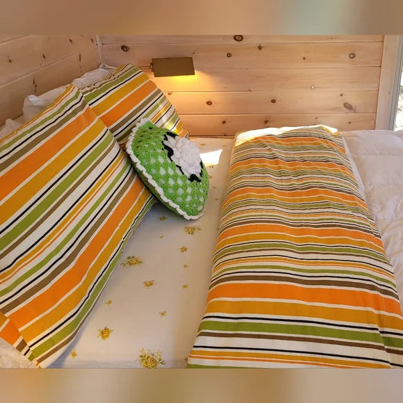 Vintage & Y2K 4pc Dbl/full Sz Bedding Combo