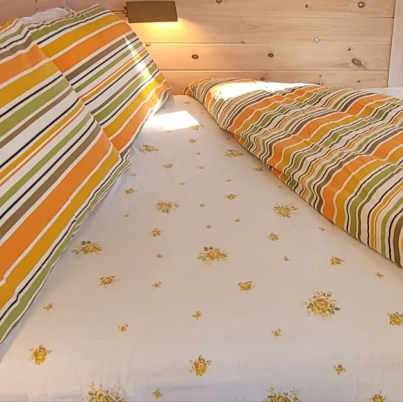 Vintage & Y2K 4pc Dbl/full Sz Bedding Combo