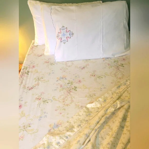 VINTAGE Full/Double Size 5pc Bedding Curation