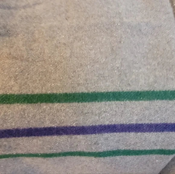 Vintage 100% Wool Blanket 64x79