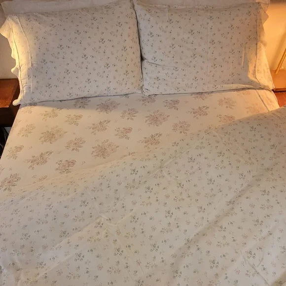Y2K 100% Cotton QUEEN sz 4pc Bedding Curation