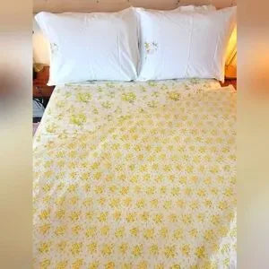 VINTAGE Full Double sz 4pc Bedding Curation