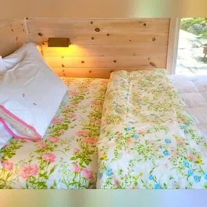 VINTAGE & Y2K Twin Single sz 3pc Bedding Curation Embroidered "E" Feature