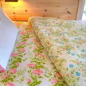 VINTAGE & Y2K Twin Single sz 3pc Bedding Curation Embroidered "E" Feature