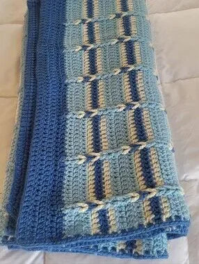 Crochet Twin Size Or Throw- Blanket