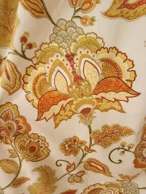 Vintage Retro Draperies 90's Floral