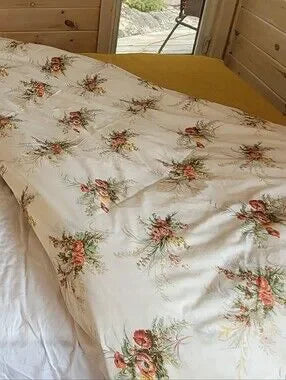 Vintage Double Full Sz, extra long Bedding Curation 3pc