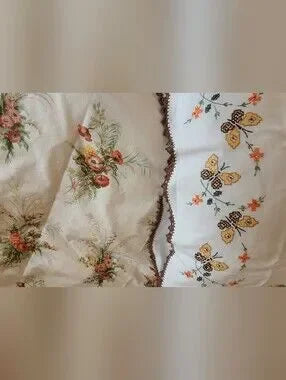Vintage Double Full Sz, extra long Bedding Curation 3pc